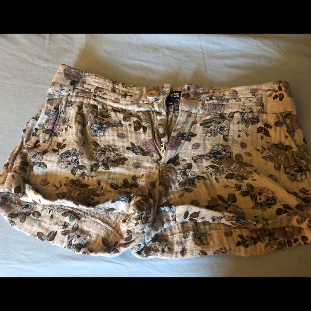 Forever 21 shorts with flower print